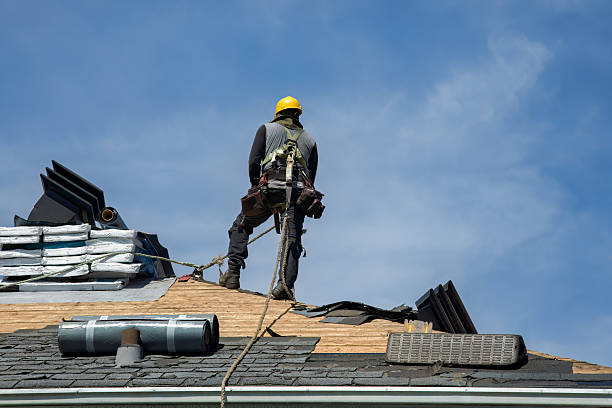 Professional Storm Damage Roof Repair technician working in Deep Run, NC